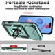thumbnail image 2 of Funda Resistente Anillo Soporte iPhone 17 Pro Privacidad Cámara Montaje Magnético Verde, 2 of 6