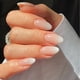 thumbnail image 1 of Press On Nails Medium, Almond Fake Nails With Nail Glue, Pink White Gradient False Nails With Designs Acrylic Nails Glue On Nails For Women, 1 of 2
