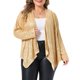 thumbnail image 1 of Agnes Orinda Conjuntos de Halloween para Mujeres Tallas Grandes Chaqueta de Lentejuelas Abierta con Dobladillo Irregular en Cascada Manga Larga Brillante Chaqueta de Fiesta 4X Oro, 1 of 6