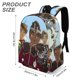 thumbnail image 3 of El Príncipe Dragón-theme Backpack, Campus style schoolbag Bookbag with Adjustable Shoulder Straps And Large Zip Compartment, Unisex Travel Bags.42x30x15cm, 3 of 6