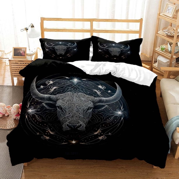v2064 Bed Sheets Constellation personalized print quilt cover soft and comfortable comforter bedding sets Complete size Customizable 3-Piece Bedding Set (1 Duvet Cover + 2 Pillow Shams) Bed Sheets ju2