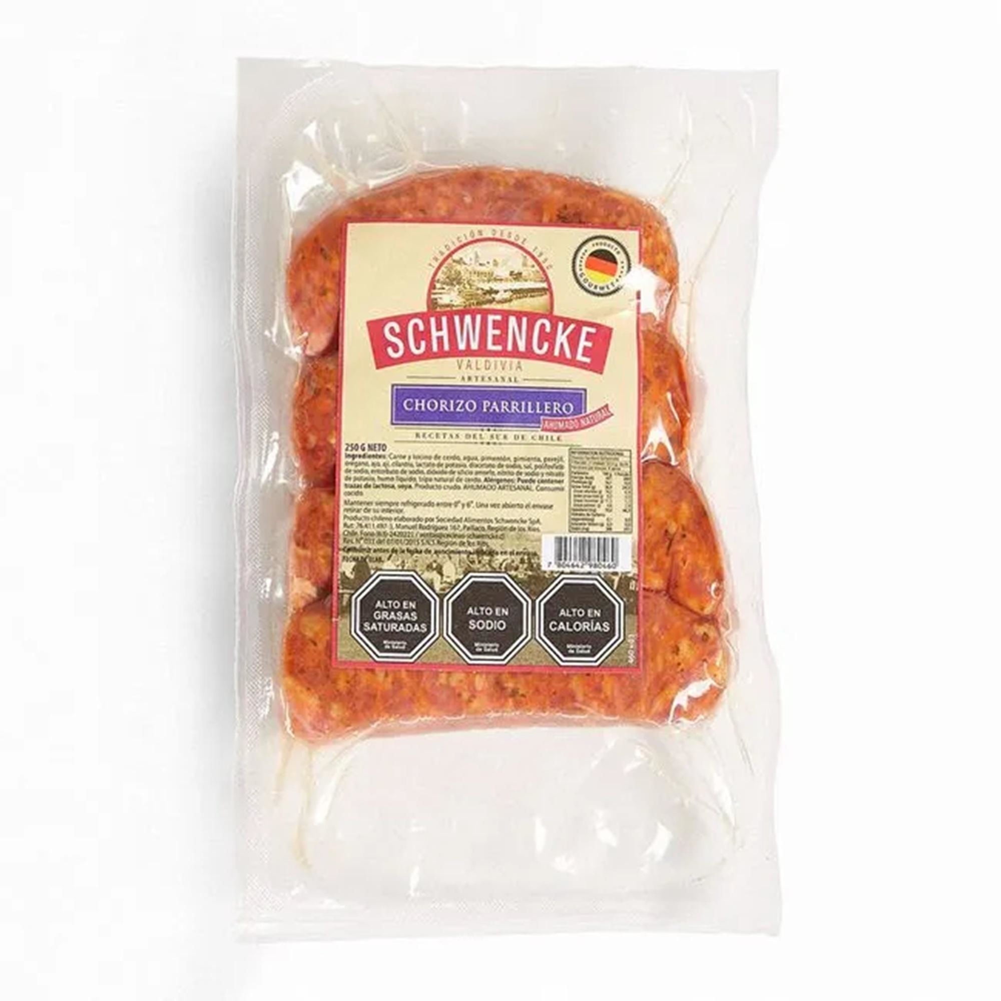 Chorizo Parrillero 4 Un 250 g Schwencke