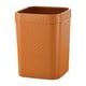 thumbnail image 3 of Cubo De Basura Cuadrado Estilo Ratán Para Sala De Estar Baño Cocina Naranja, 3 of 5