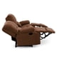 thumbnail image 3 of Bergere Perugia Reclinable 3 Cuerpos Tela Velvet Chocolate, 3 of 8