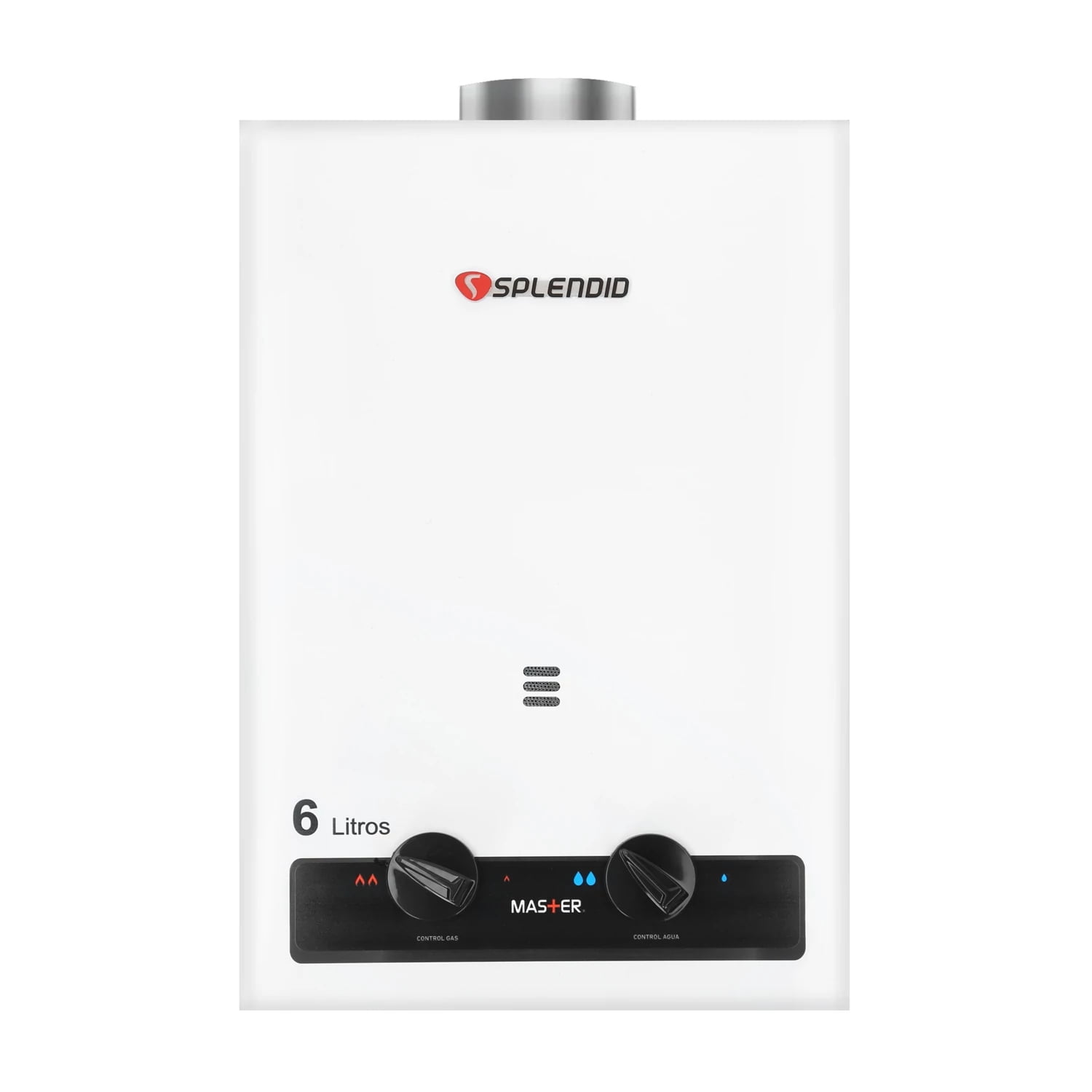 Splendid - Calefon 6 Litros Gas Licuado Tiro Natural