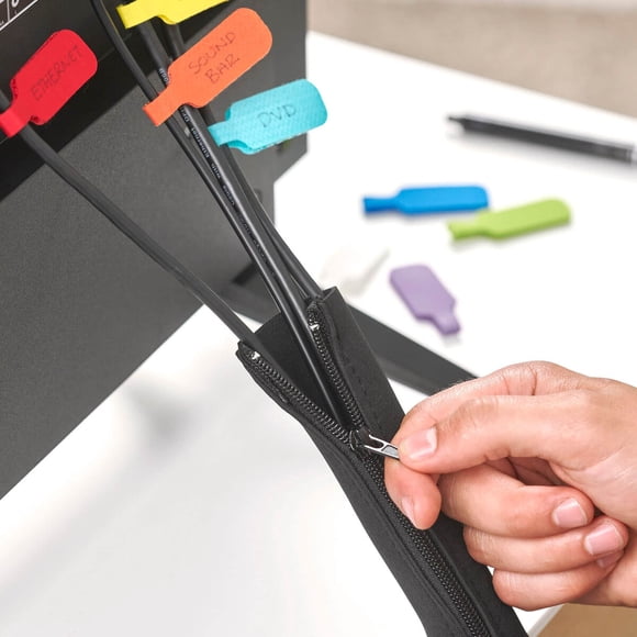 Fundas para Cable WrapIt Storage Negro Organizador