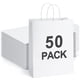 thumbnail image 1 of Bolsas de regalo BagDream, papel kraft blanco, 10 x 5 x 13 cm, 50 unidades, 1 of 7