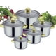 thumbnail image 4 of Juego Ollas Bateria de Cocina 10 piezas acero inoxidable, 4 of 5