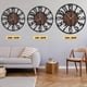 thumbnail image 4 of Reloj de pared LEIKE Retro grande de 24 pulgadas con luz nocturna negra, 4 of 8