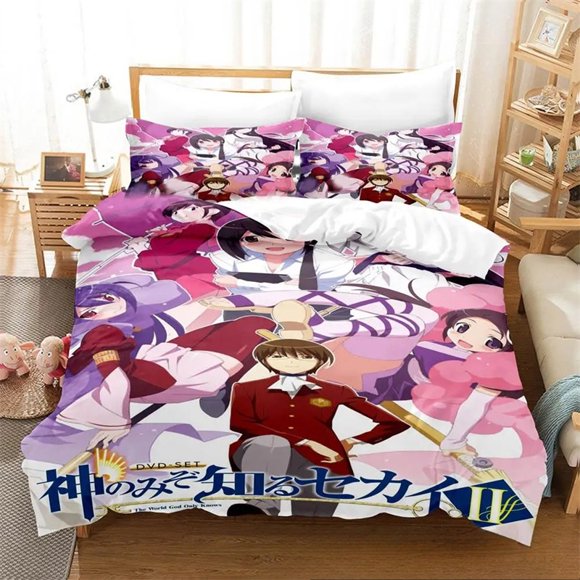 The World God Only Knows Bedding Set Boys Girls Duvet Cover Pillowcase Bed boys Adult