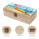 thumbnail image 3 of Pete el Gato Caja Organizadora de Madera Rústica - Caja Decorativa Multifuncional para Escritorio, Hogar, Oficina, Joyas y Manualidades, 3 of 6