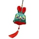 thumbnail image 2 of Adorno De Conejo Colgante De Peluche Festival Colgante De Peluche Para Coche Verde, 2 of 3