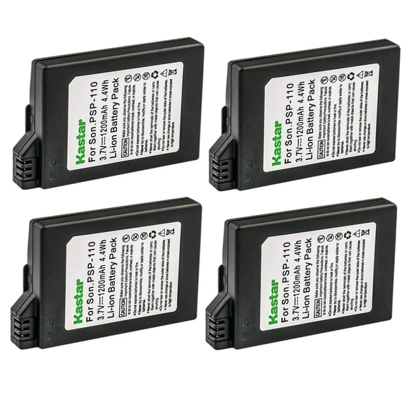 Batería Kastar PSP-110 de repuesto, 1200 mAh, paquete de 4