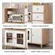 thumbnail image 3 of Aparador Buffet De Cocina Comedor Puerta De Vidrio 90cm Marrón, 3 of 8