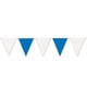 thumbnail image 1 of Guirnalda de banderines Beistle azul y blanco (paquete de 12), 1 of 1