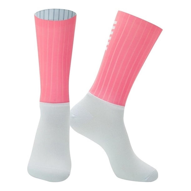 Calcetines Banda Silicona Antideslizantes Ciclismo Y Deporte rosa Talla única
