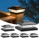 thumbnail image 1 of Luces solares para tapas de postes APONUO 6 unidades impermeables LED, 1 of 7