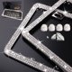 thumbnail image 3 of Marco para matrícula WEDAMER Pack de 2 para mujer con cristales brillantes, 3 of 9