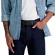 thumbnail image 5 of Cinturón Levi's casual de cuero negro mate para hombre, talla XL, 5 of 6