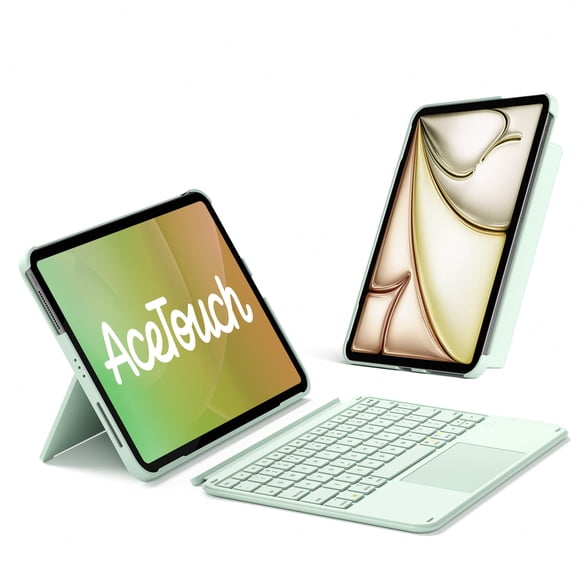 Funda con teclado Inateck para iPad A16 11.ª/10.ª generación Air 11 verde