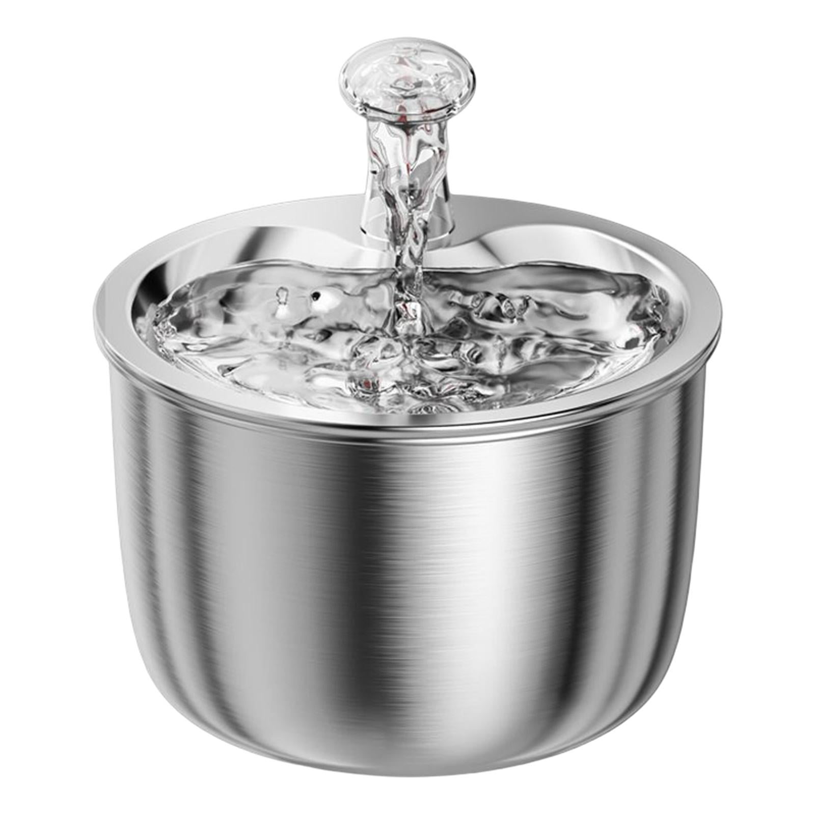 Ioensy - Fuente De Agua Para Gatos, Contenedor Adaptador Silencioso De La Ue Para Cachorros, Conejos De Interior