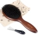 thumbnail image 1 of Cepillo De Pelo Cerdas De Jabalí Madera Ovalado, 1 of 3