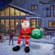 thumbnail image 3 of Papá Noel inflable navideño para escalar, 2,4 m, con luces LED, 3 of 3