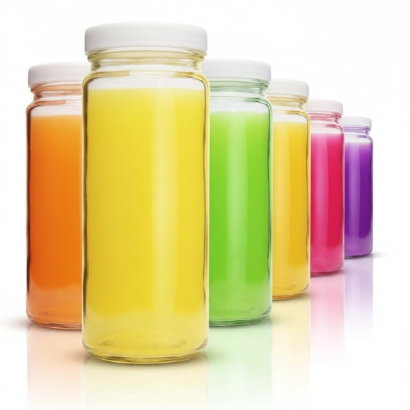 Botellas de Vidrio para Jugos All About Juicing 473 ml Pack de 6
