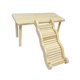 thumbnail image 4 of Plataforma De Madera Para Hámster Con Escalera, Juguete Para Escalar Para Ratas, Ardillas Enanas, Mesa M Y Escalera L, 4 of 5