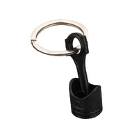 Magideal - Llavero Estilo Pistón De Motor De Coche, Llavero De Piezas De Coche, Llavero De Coche De Aleación De Zinc Para Teléfono, Bolso, Monedero Negro