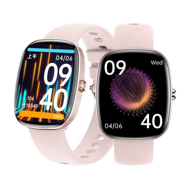 Reloj Inteligente T69 Llamadas Bluetooth Pantalla 1.83” Monitor de Salud Integral y Resistencia al Agua IP67 rosa para uso diario