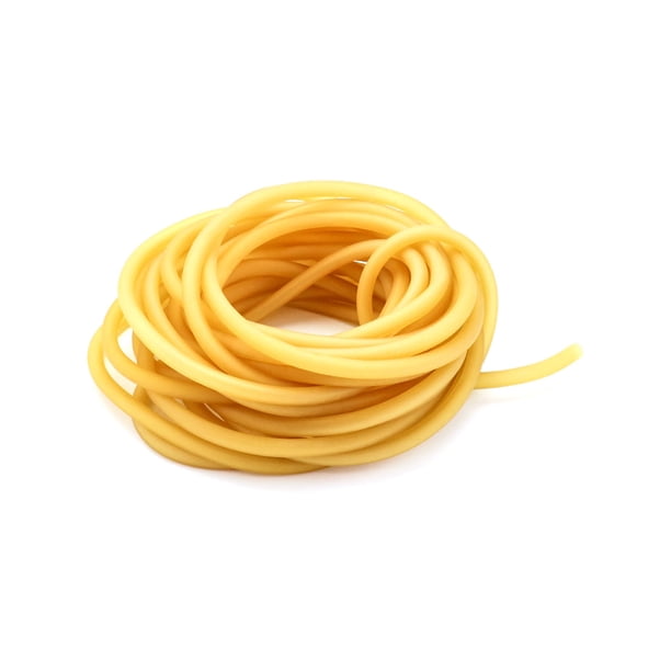 Tubo de goma QWORK, tubo quirúrgico de látex natural de 10 m, 9 mm de diámetro exterior y 6 mm de diámetro interno