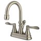 thumbnail image 1 of Grifo para lavabo Kingston Brass NuFrench de centro, níquel cepillado, 1 of 3