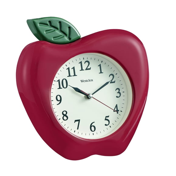 Reloj de pared Westclox 25 cm 3D Manzana Modelo #38038A