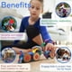 thumbnail image 4 of Juego Construction Magnet Toy Clixo Wheel Creator, 72 piezas, 4 of 7
