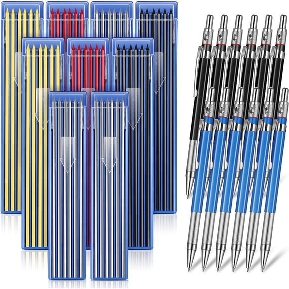 Set de lápices mecánicos Nezyo, 12 unidades, 2 mm, 108 minas