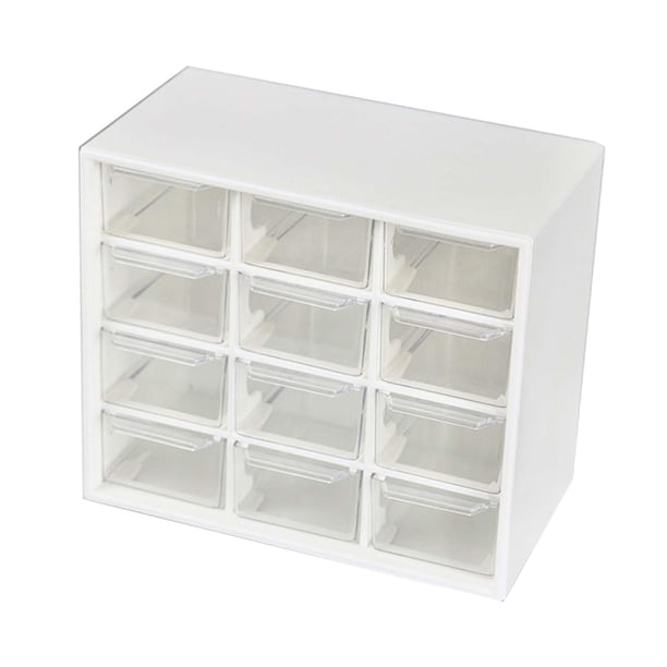 Cajón de escritorio, accesorios, caja de almacenamiento para manualidades, organizador de escritorio, 12 compartimentos, para colección, aparatos para
