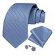 thumbnail image 2 of Corbatas Seda Hombres, Paño Y Colleras. Modelos De Un Tono azul Talla Única, 2 of 6