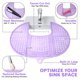 thumbnail image 5 of Funda de lavabo plegable para fregadero, silicona, iris, lavanda, 5 of 9