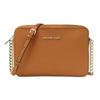 Cartera Michael Kors Jet Set Crossbody Grande De Piel Saffiano - Bellota