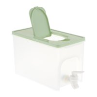 Magideal - Hervidor Frío Con Grifo Nevera Fría Dispensador De Bebidas Contenedor De Para Fiesta Familiar Uso Diario Dispensador De Jugo De Nevera Gran C Tapa Verde 4L