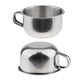 thumbnail image 3 of 2 piezas taza de afeitar de acero inoxidable para hombres tazas tazas de taza de jabón para barba de barbero, 3 of 3