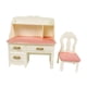 thumbnail image 5 of Muebles De Escritorio De Estudio De Plástico ABS Hechos A Mano Para Decoración De Mu?ecas De 16 Cm Blanco Rosa, 5 of 5