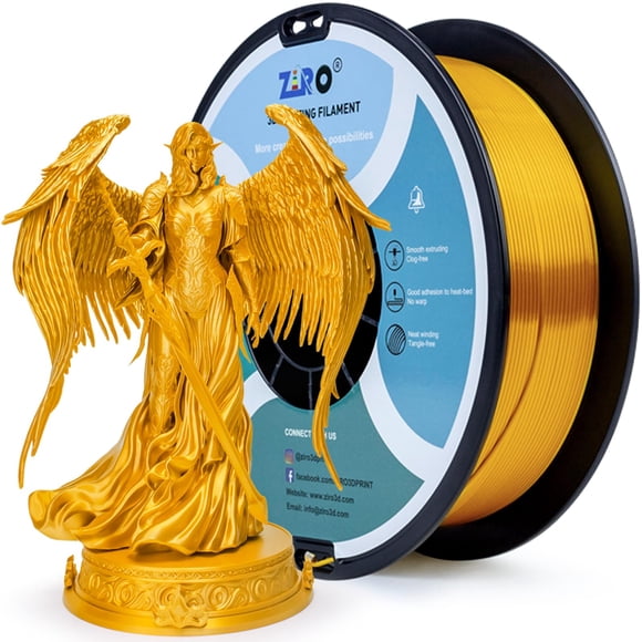 Filamento para impresora 3D ZIRO PLA de 1,75 mm, rojo brillante, 1 kg