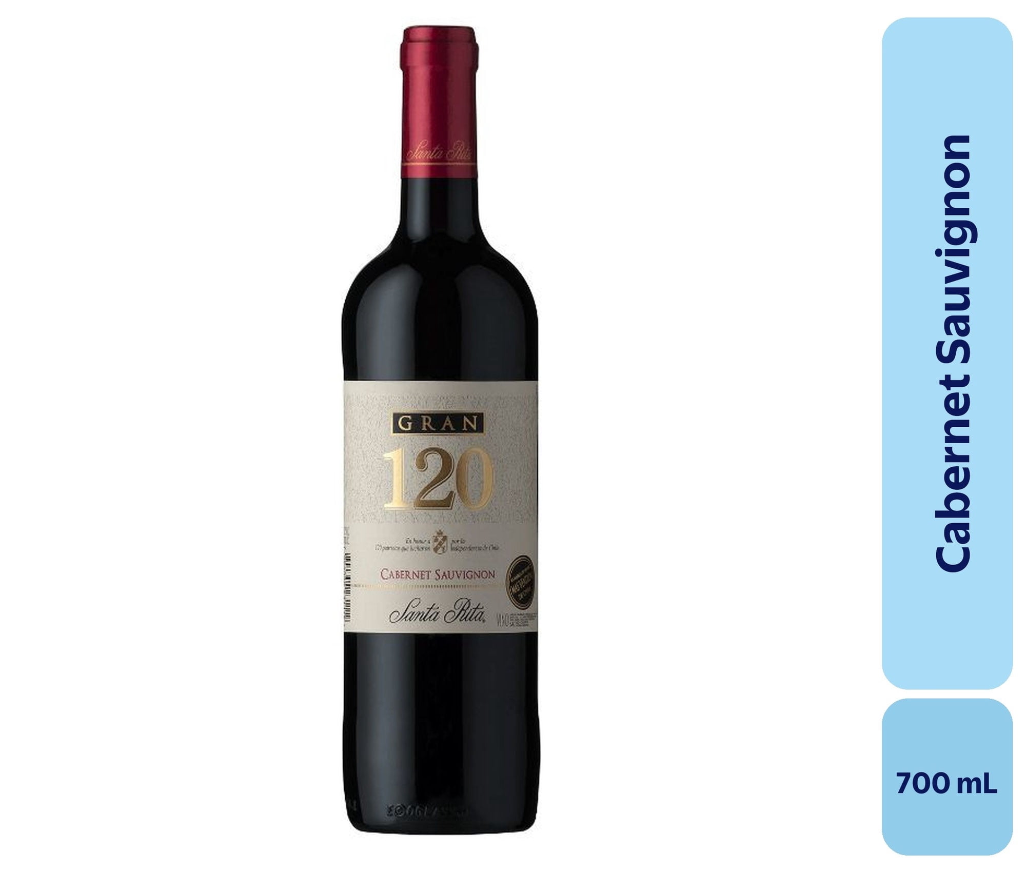 Vino Cabernet Sauvignon Botellon 700 mL Santa Rita