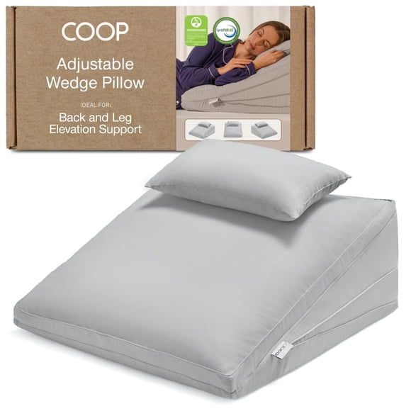 Almohada Cuña Ajustable de Espuma de Memoria – Coop Home Goods