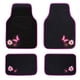 thumbnail image 1 of Juego de 4 alfombrillas CAR PASS bordadas con mariposas rosas, 1 of 9
