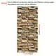 thumbnail image 1 of 1 Roll Vintage Brown Stone Brick Wallpaper Peel And Stick Refrigerator Speaker Dryer Cabinet Oven Appliance Furniture Home Decor Room Background Kitchen Wallpaper 39.4inchX17.7inch, 1 of 2