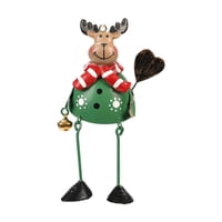 Bothyi - Adorno De Metal Para Árbol De Navidad, Regalo, Bonita Exhibición Para Interiores, Granjas, Exteriores, Alce Verde