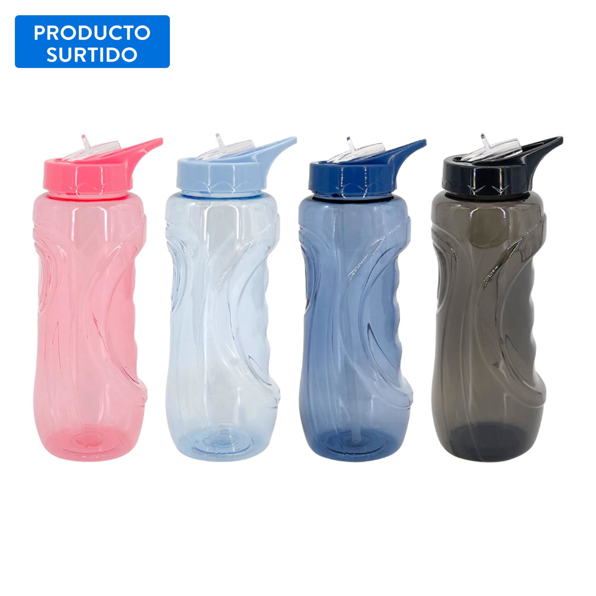 Botella Plástico 800ML, color surtido
